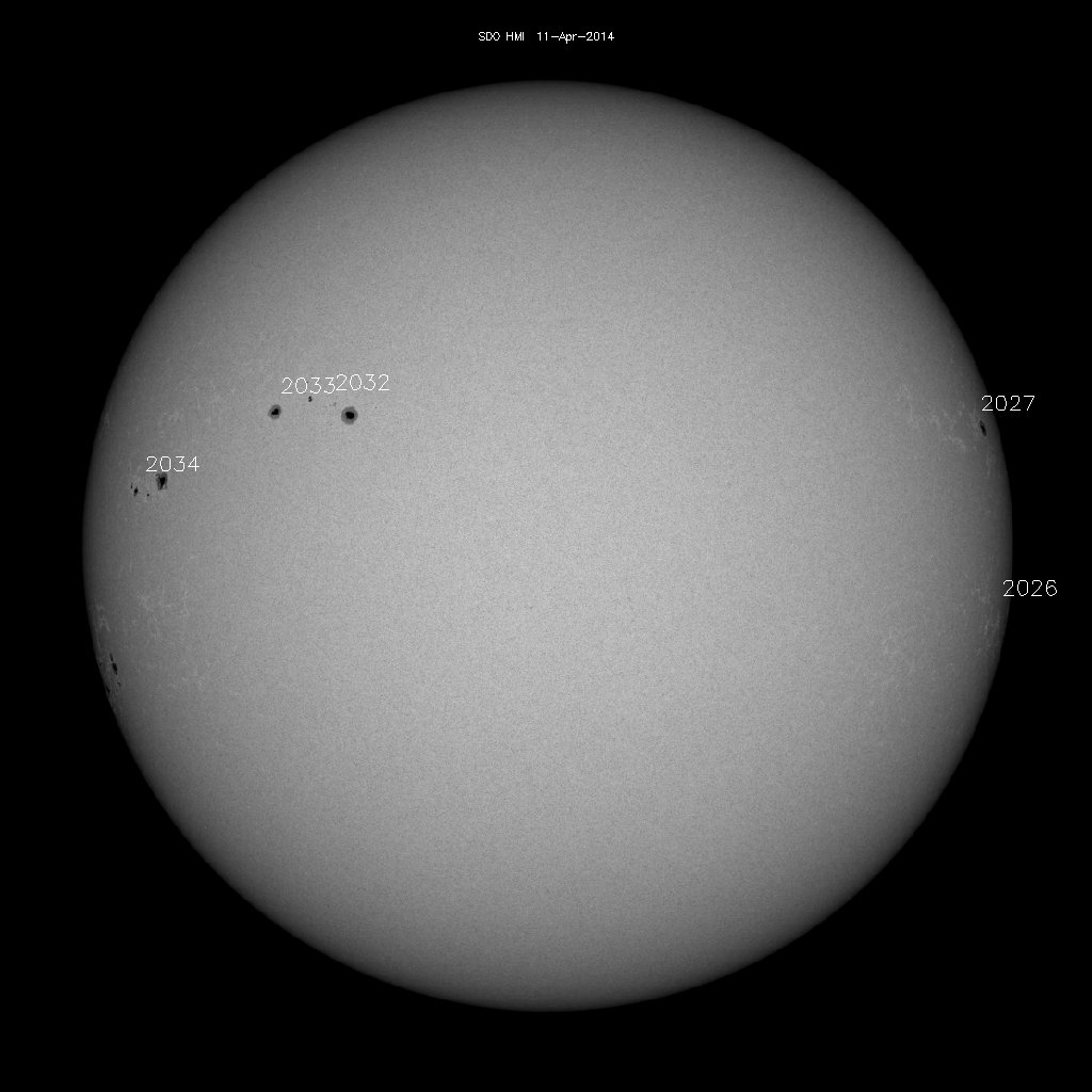 Sunspot regions