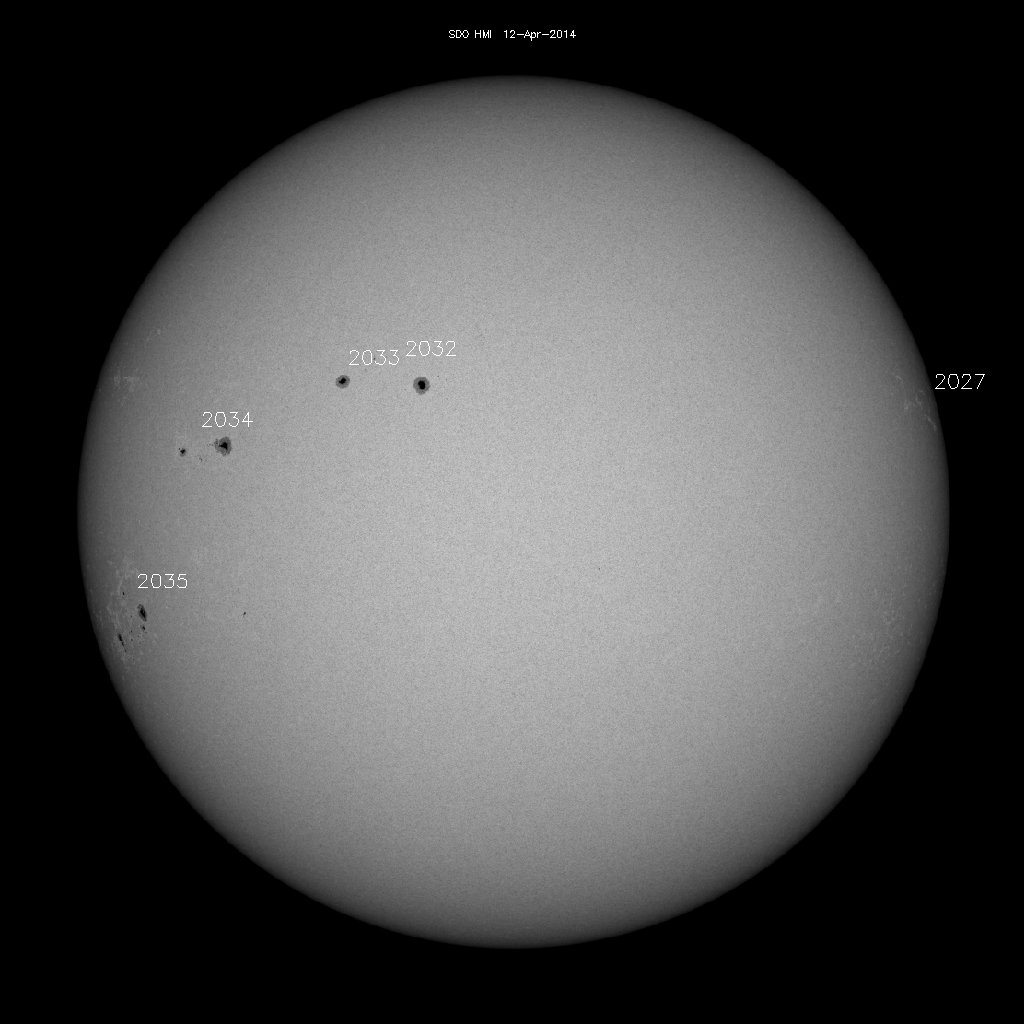 Sunspot regions