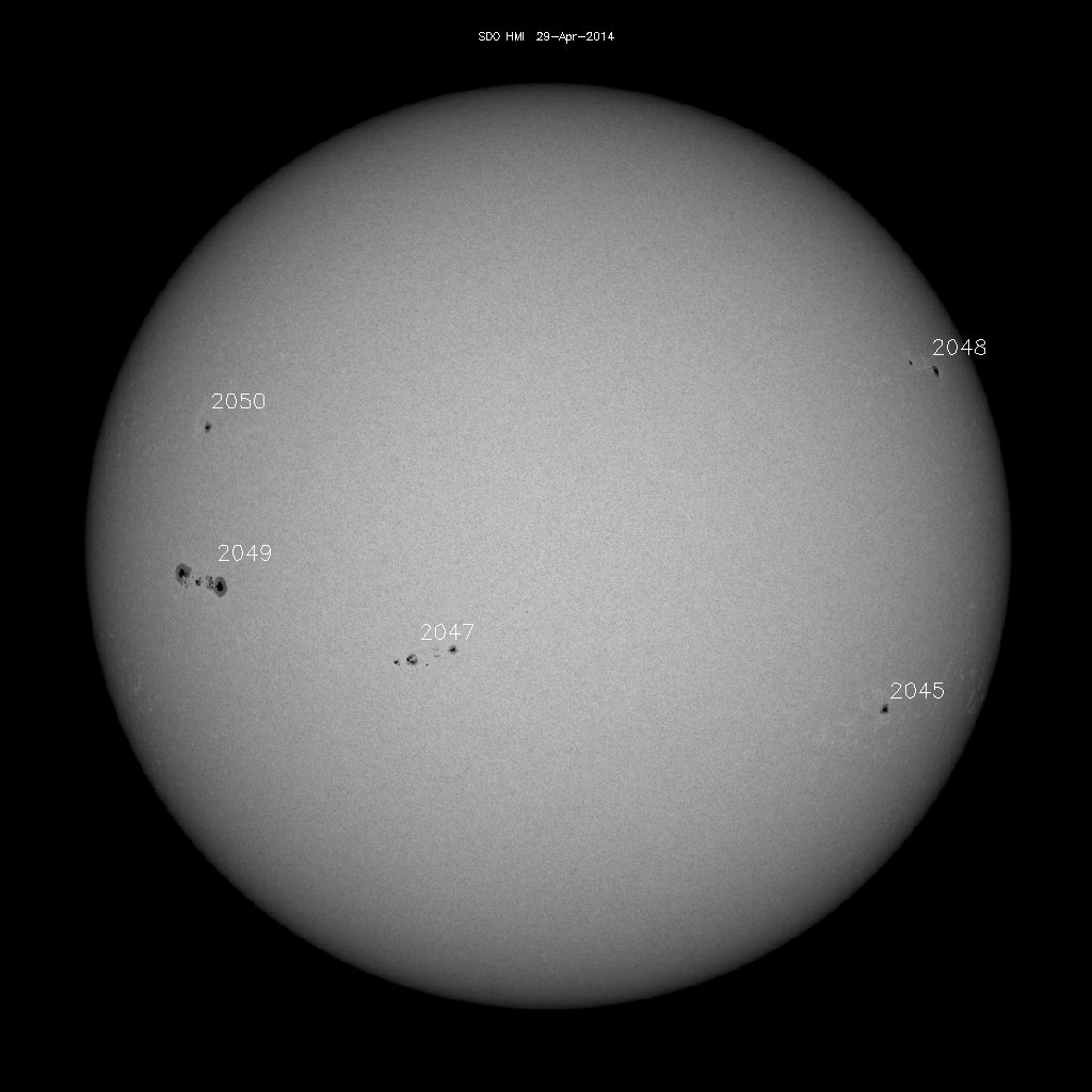 Sunspot regions