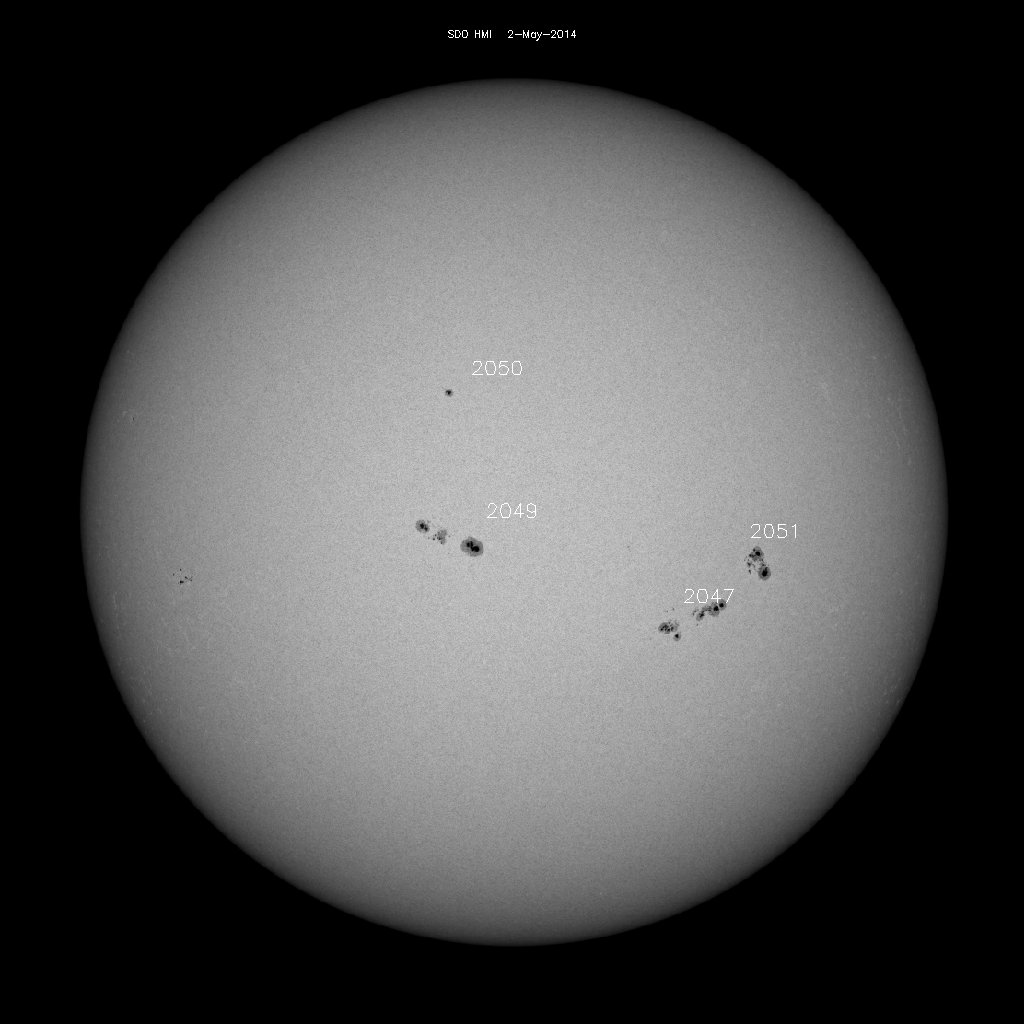 Sunspot regions