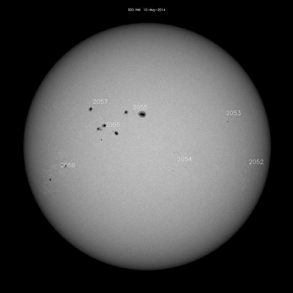 Sunspot regions