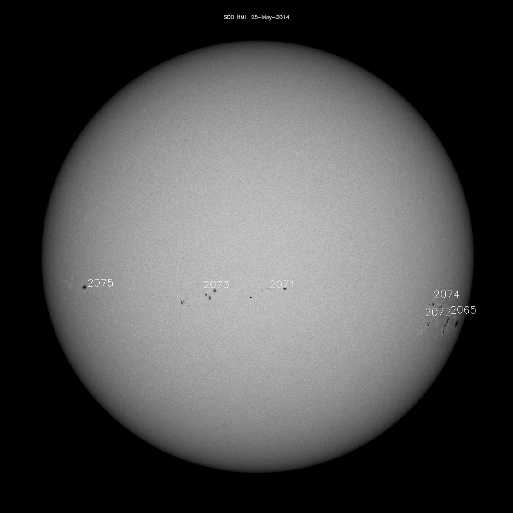 Sunspot regions