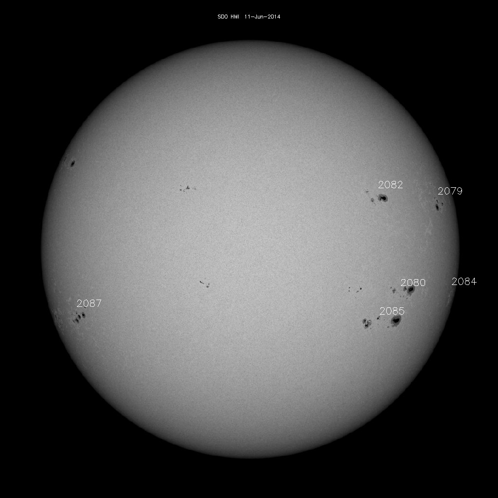 Sunspot regions