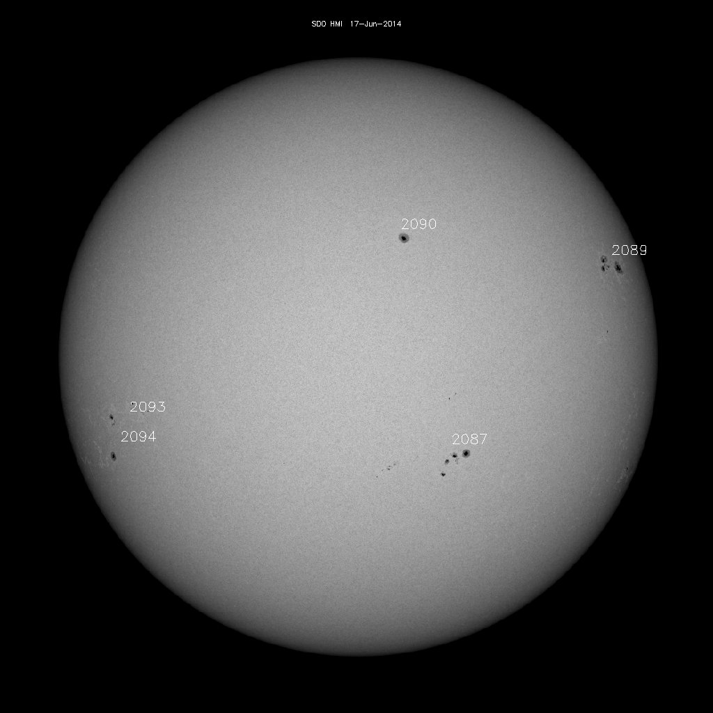 Sunspot regions