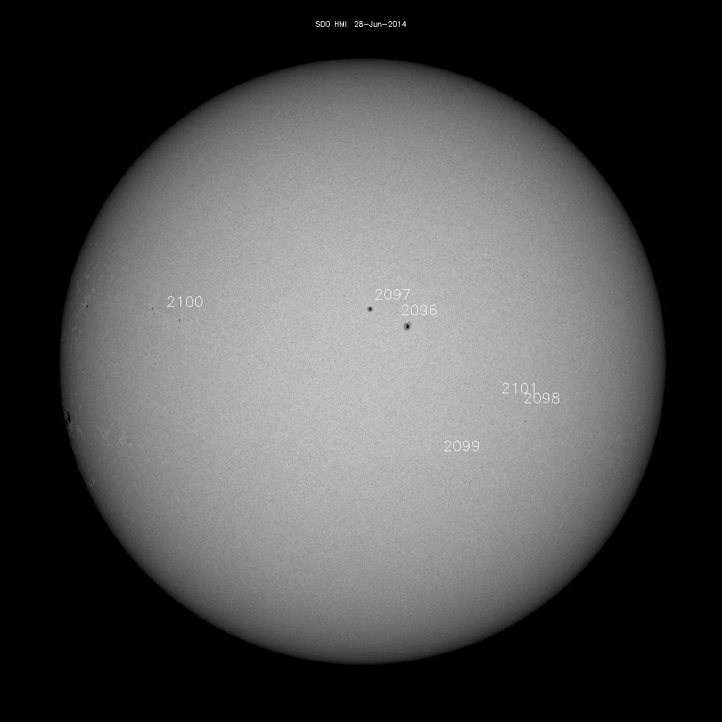 Sunspot regions