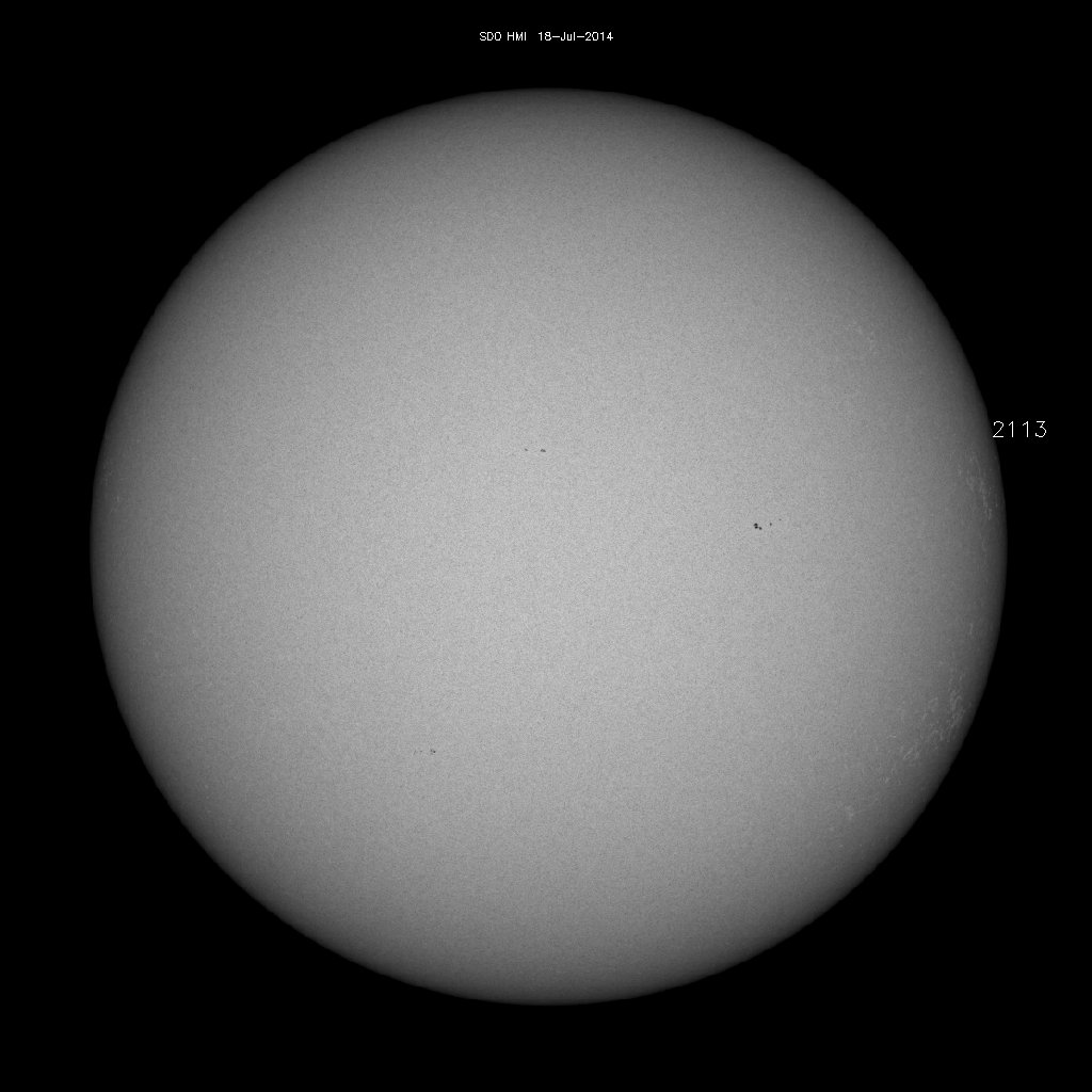 Sunspot regions