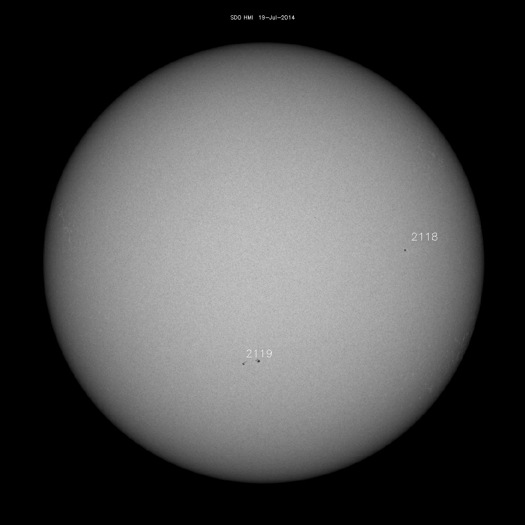 Sunspot regions