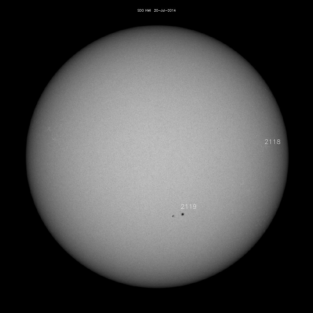 Sunspot regions