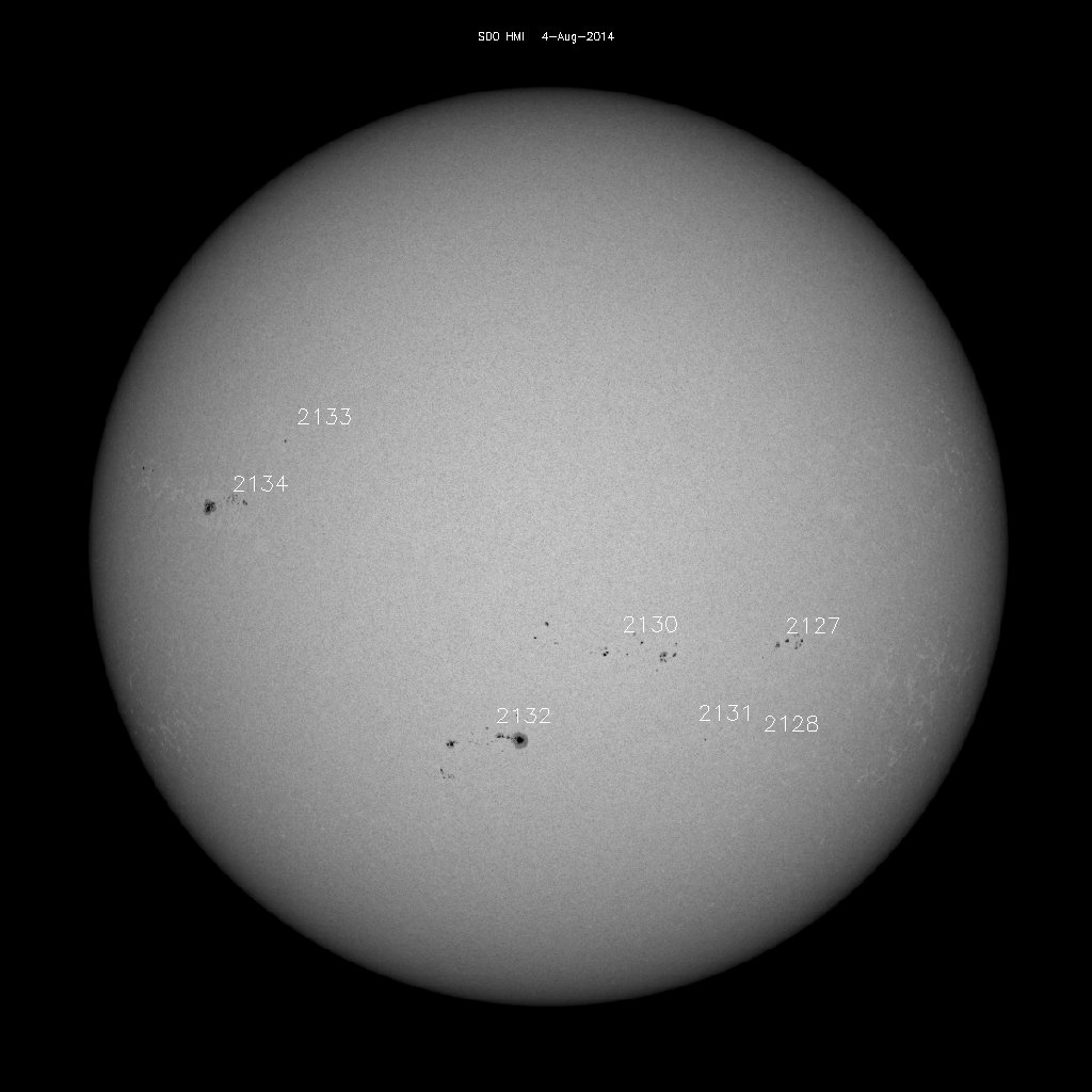 Sunspot regions