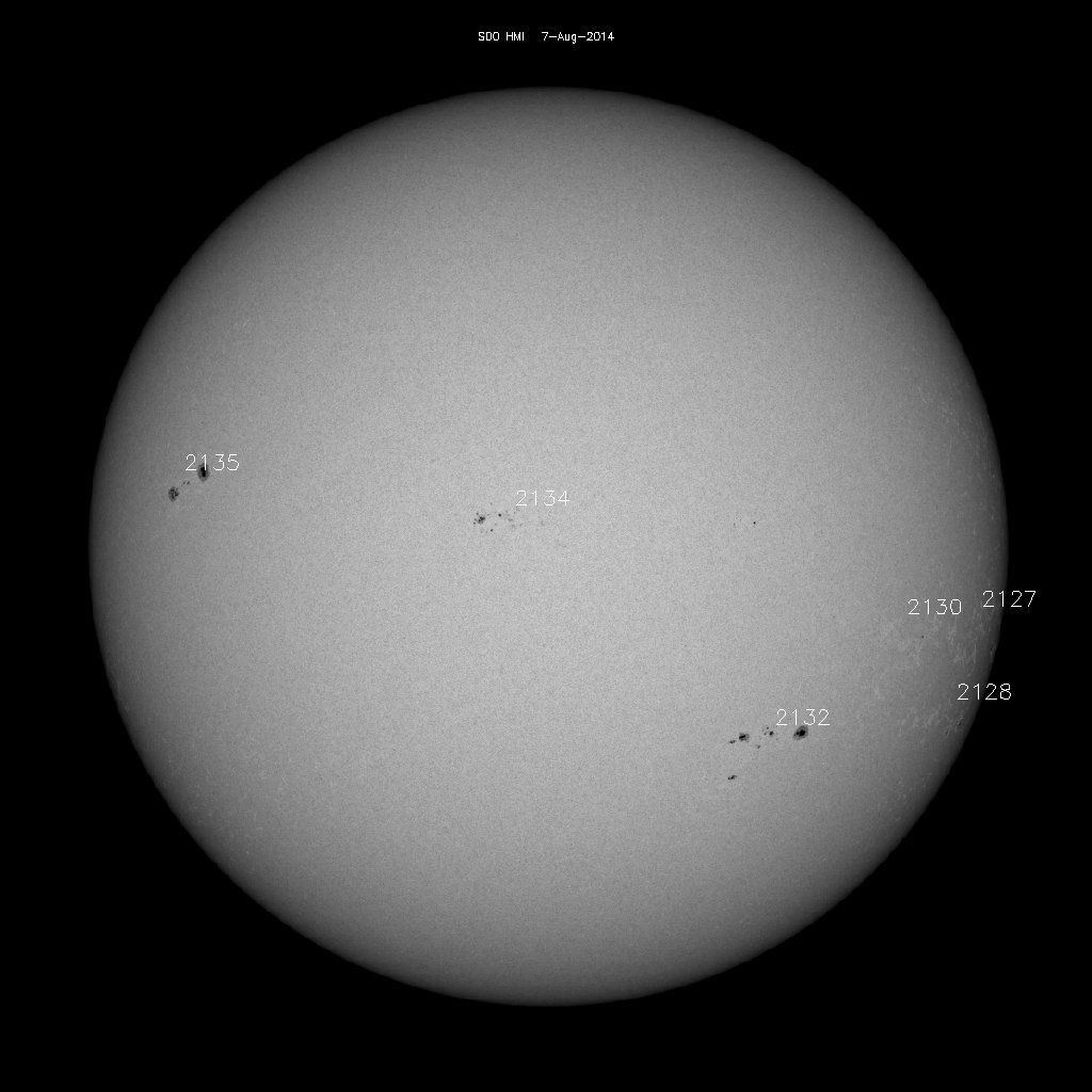 Sunspot regions