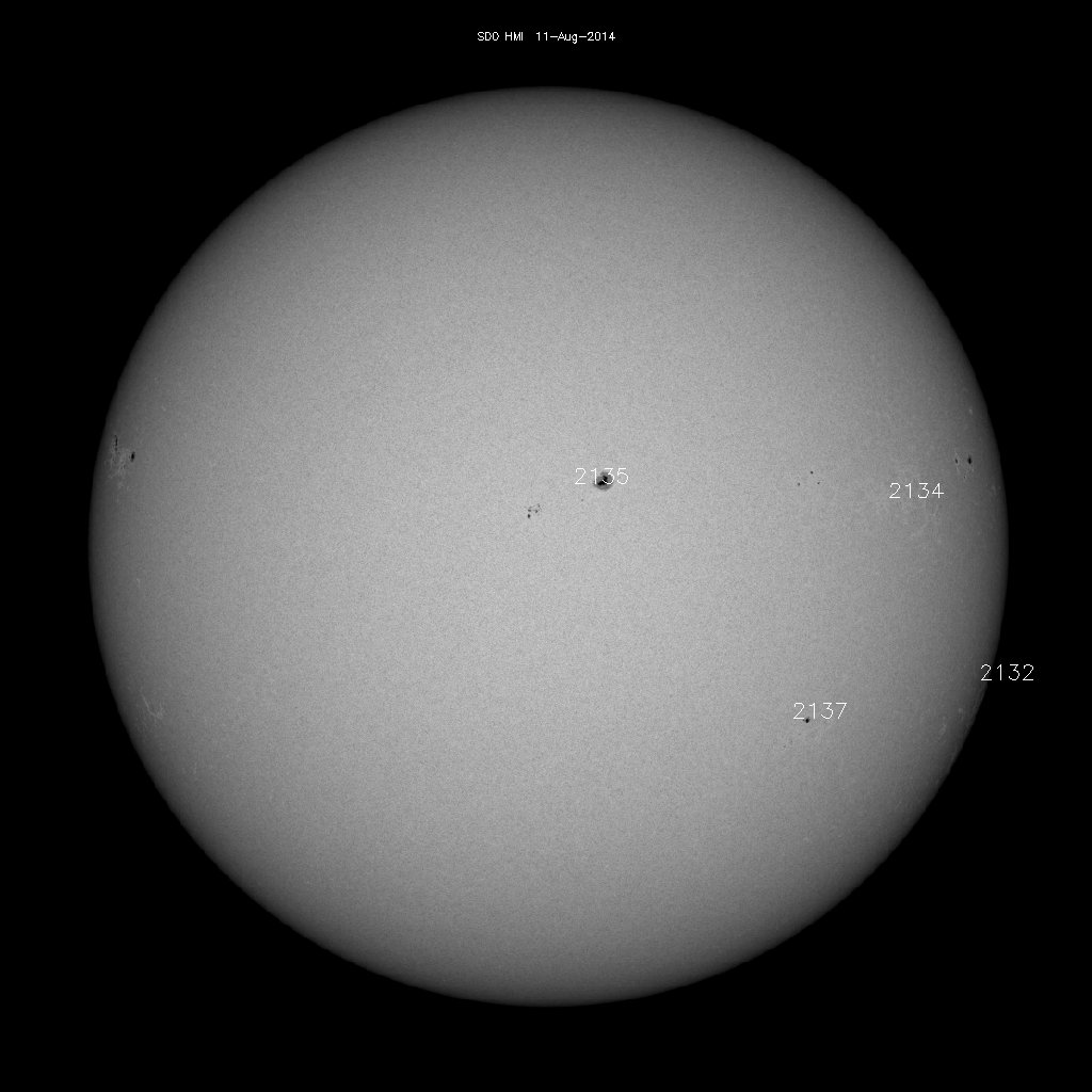 Sunspot regions