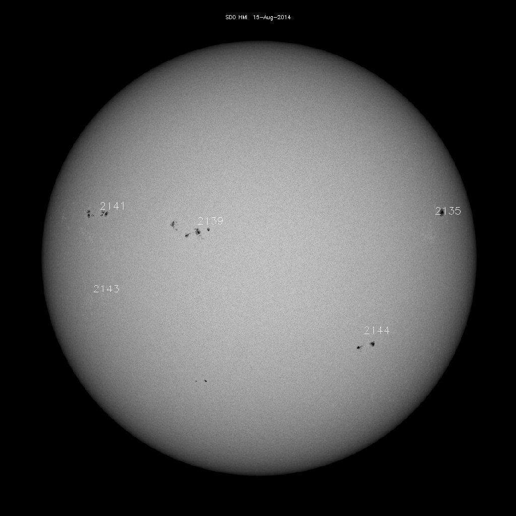 Sunspot regions