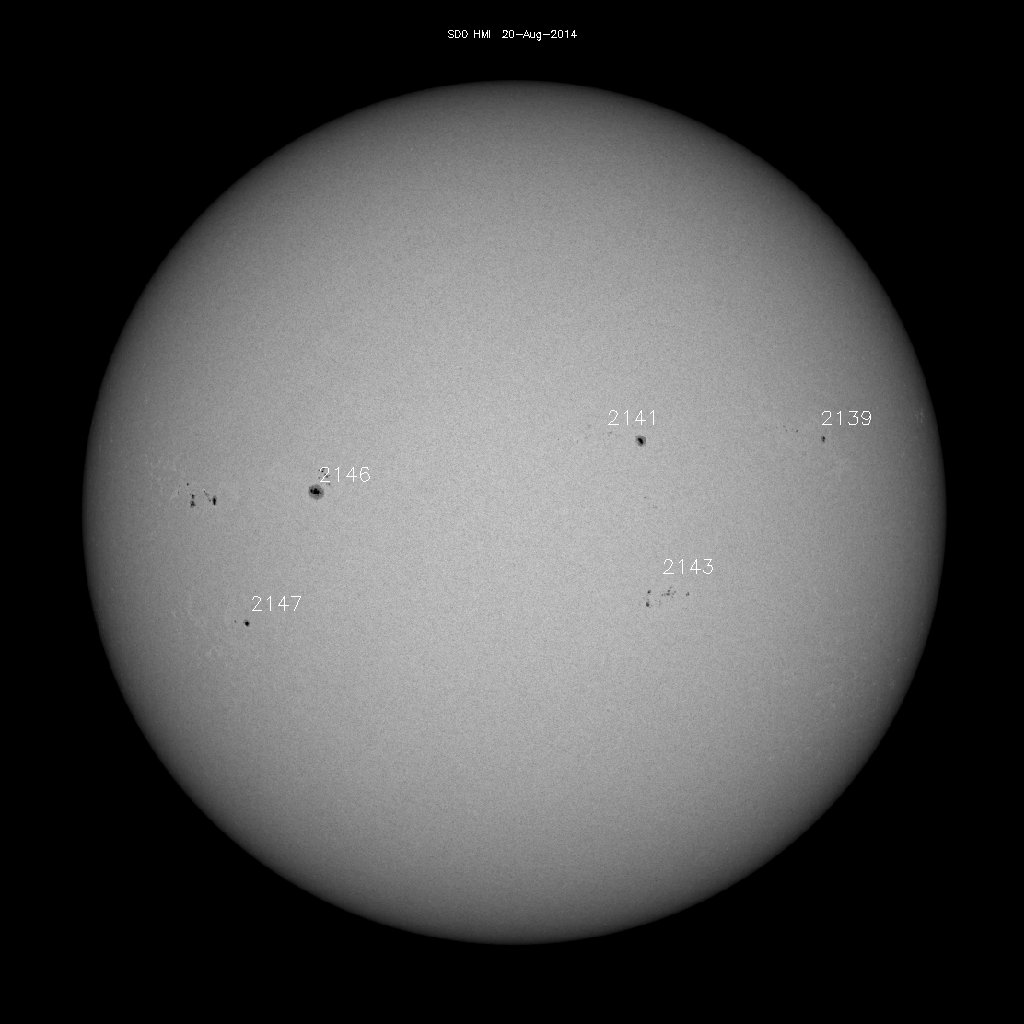 Sunspot regions