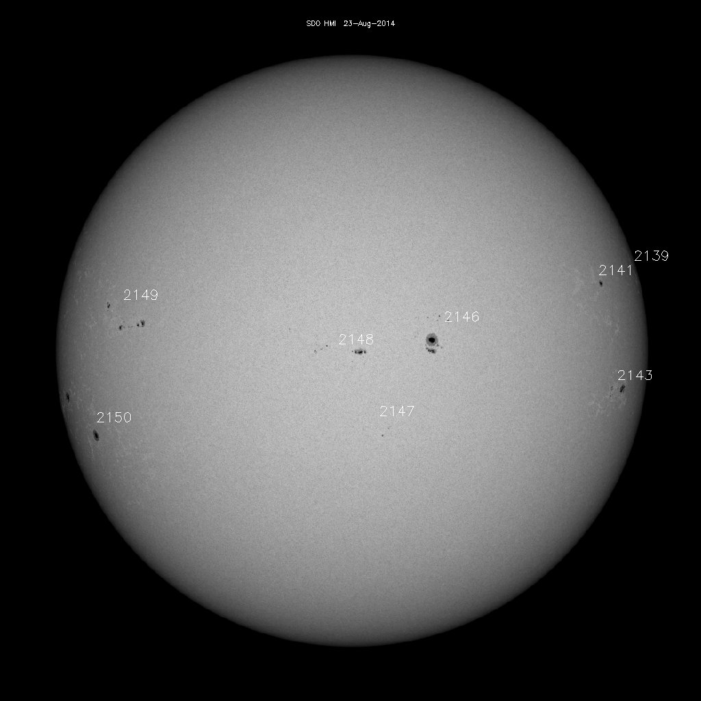 Sunspot regions