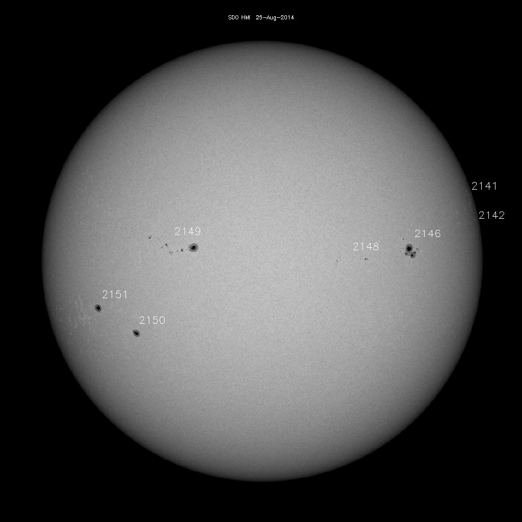 Sunspot regions