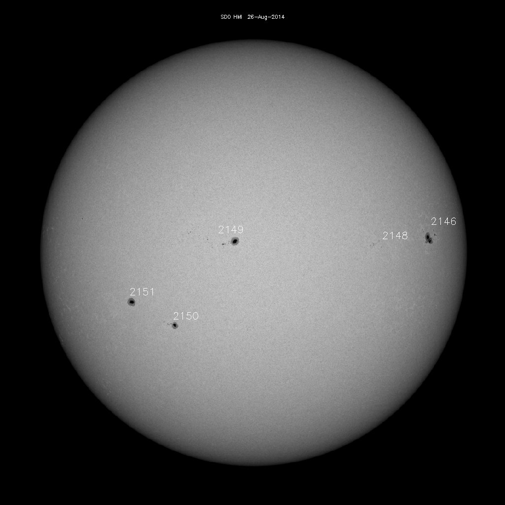 Sunspot regions