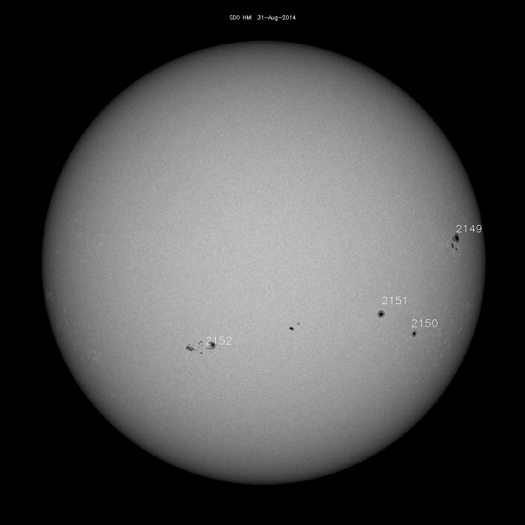 Sunspot regions