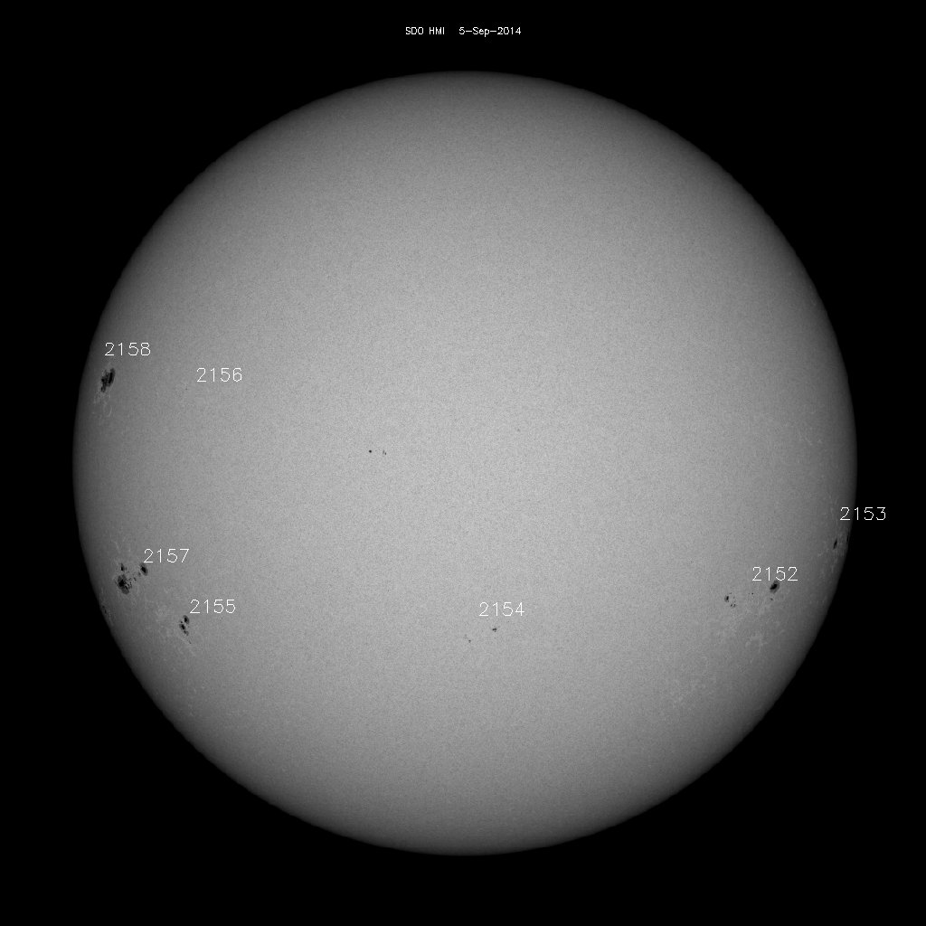 Sunspot regions