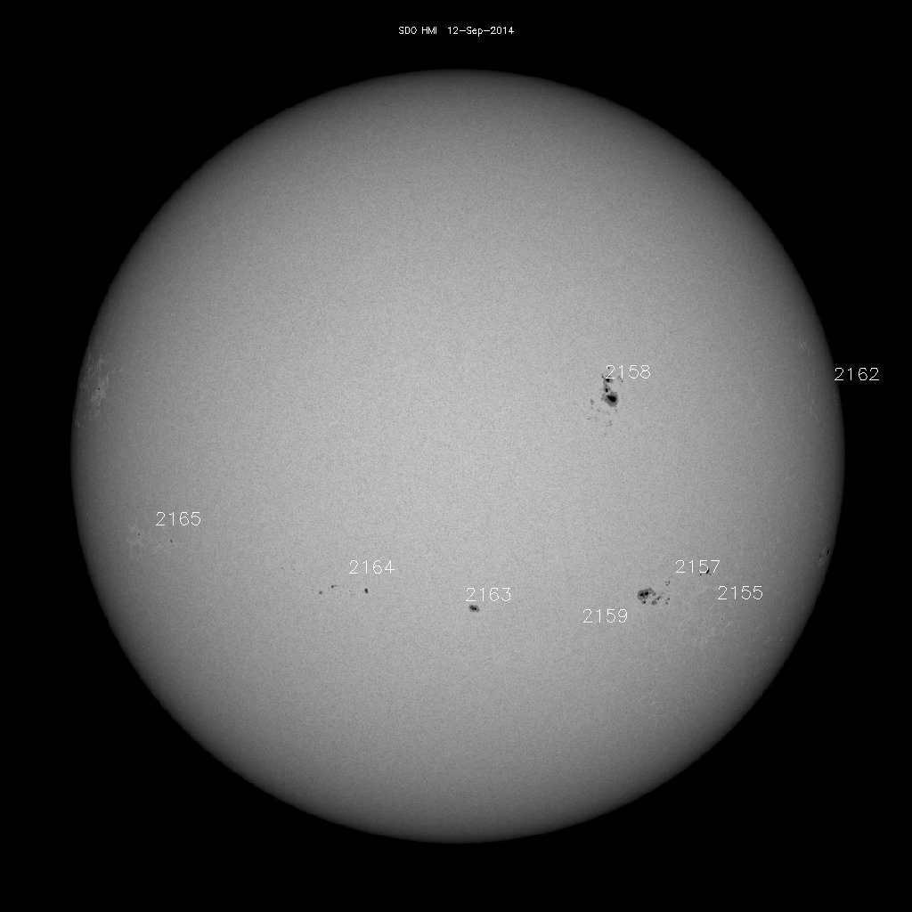 Sunspot regions