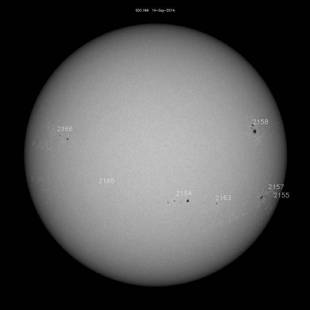 Sunspot regions