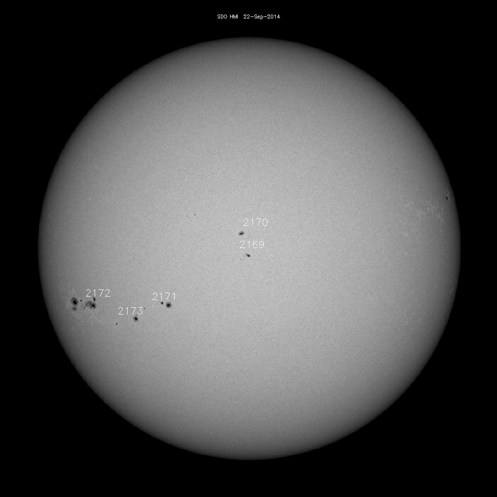 Sunspot regions