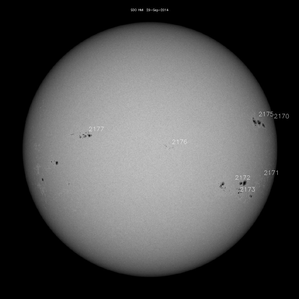 Sunspot regions