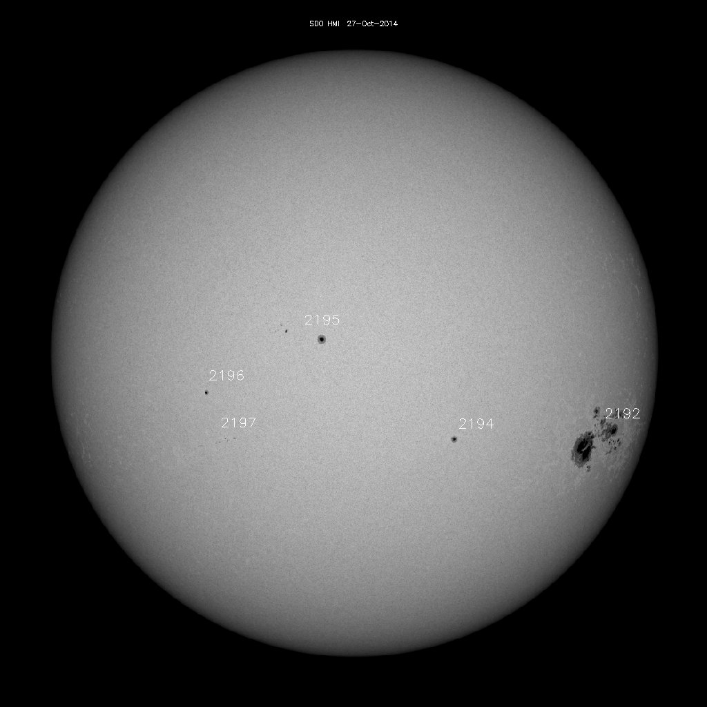 Sunspot regions