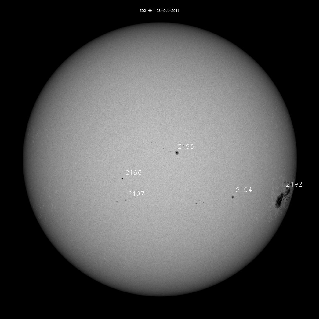 Sunspot regions