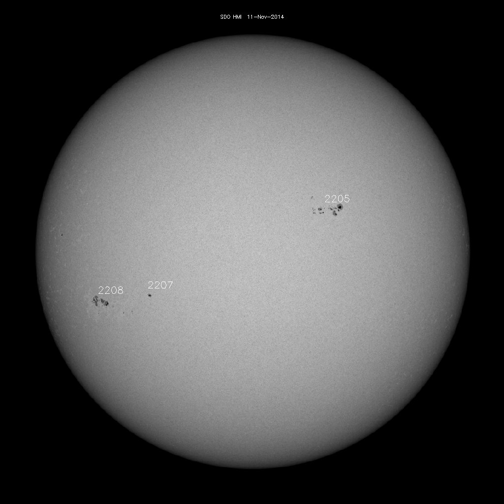 Sunspot regions