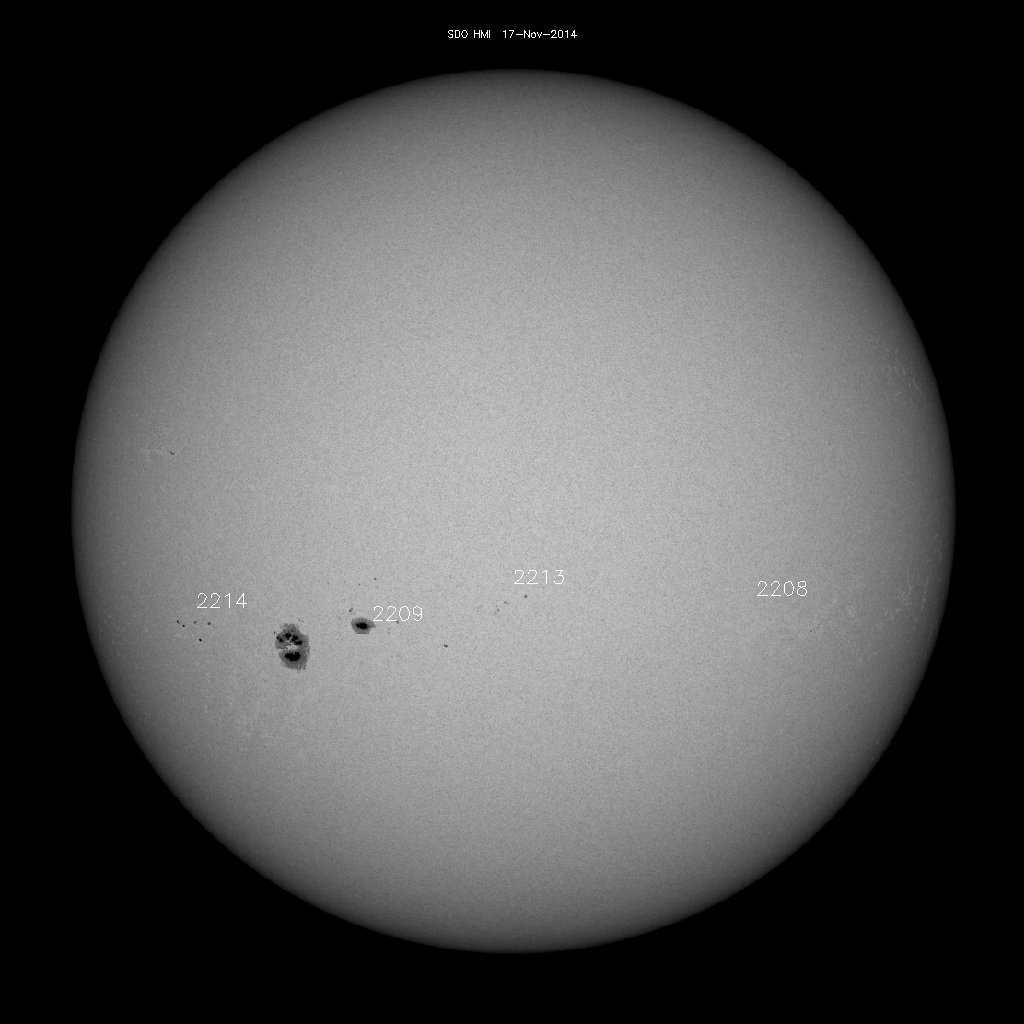 Sunspot regions