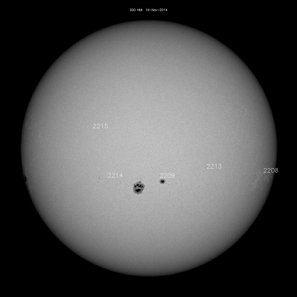 Sunspot regions