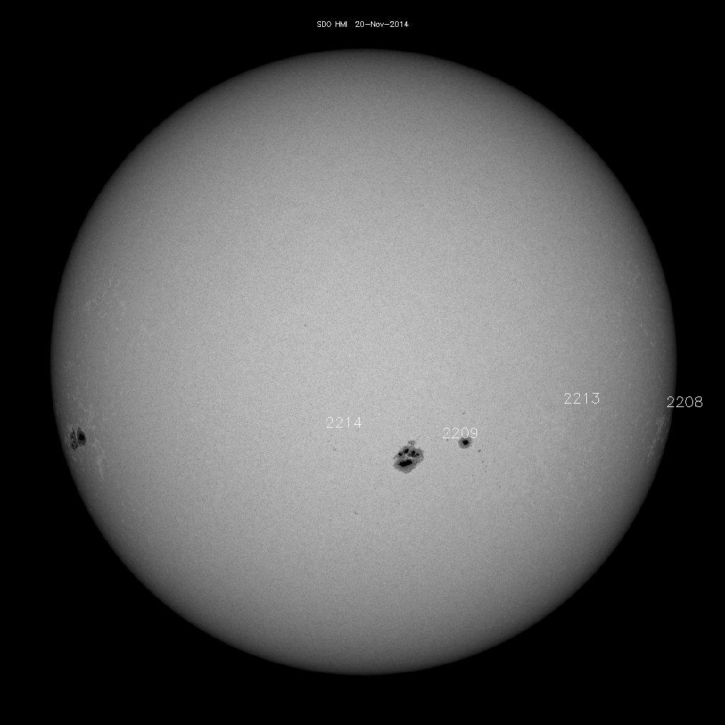 Sunspot regions