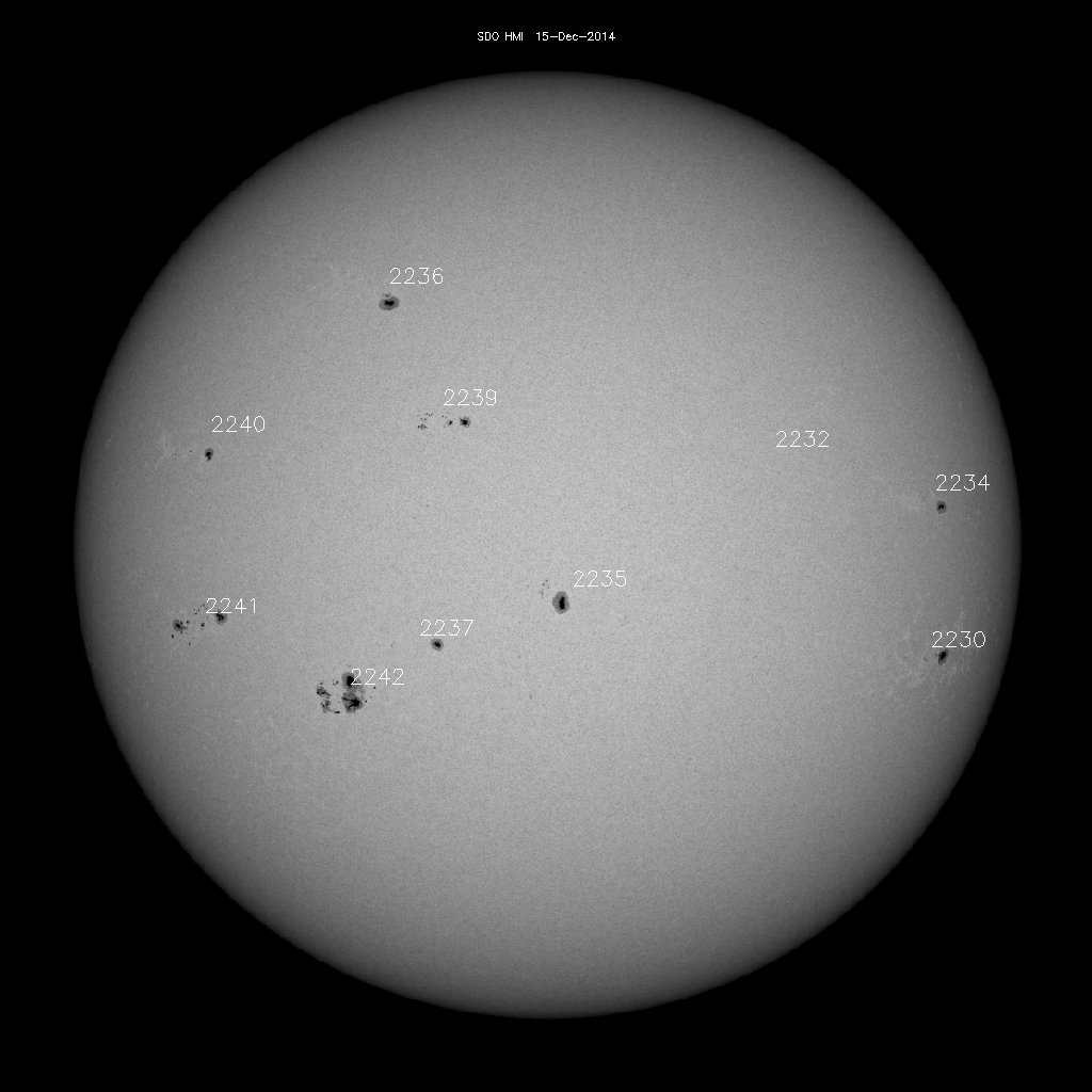 Sunspot regions