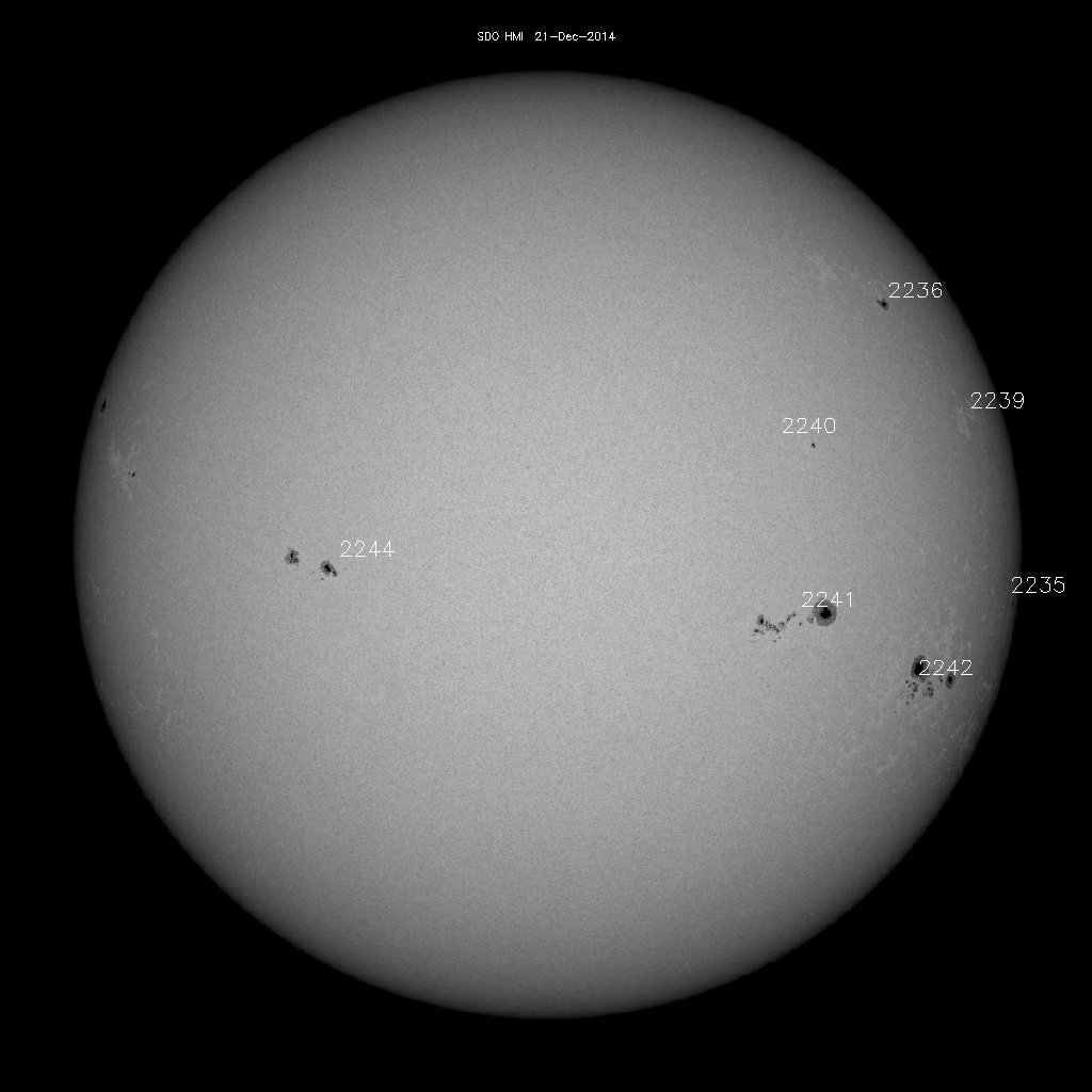 Sunspot regions