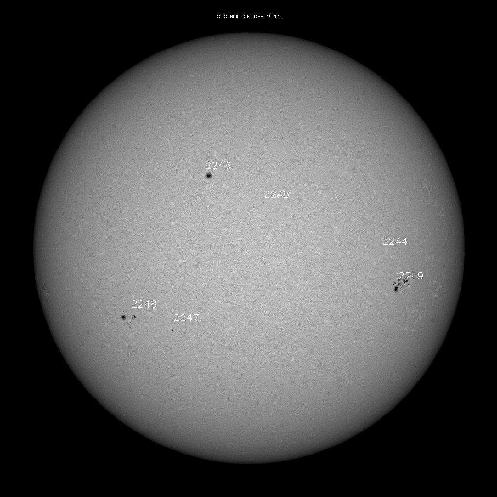 Sunspot regions