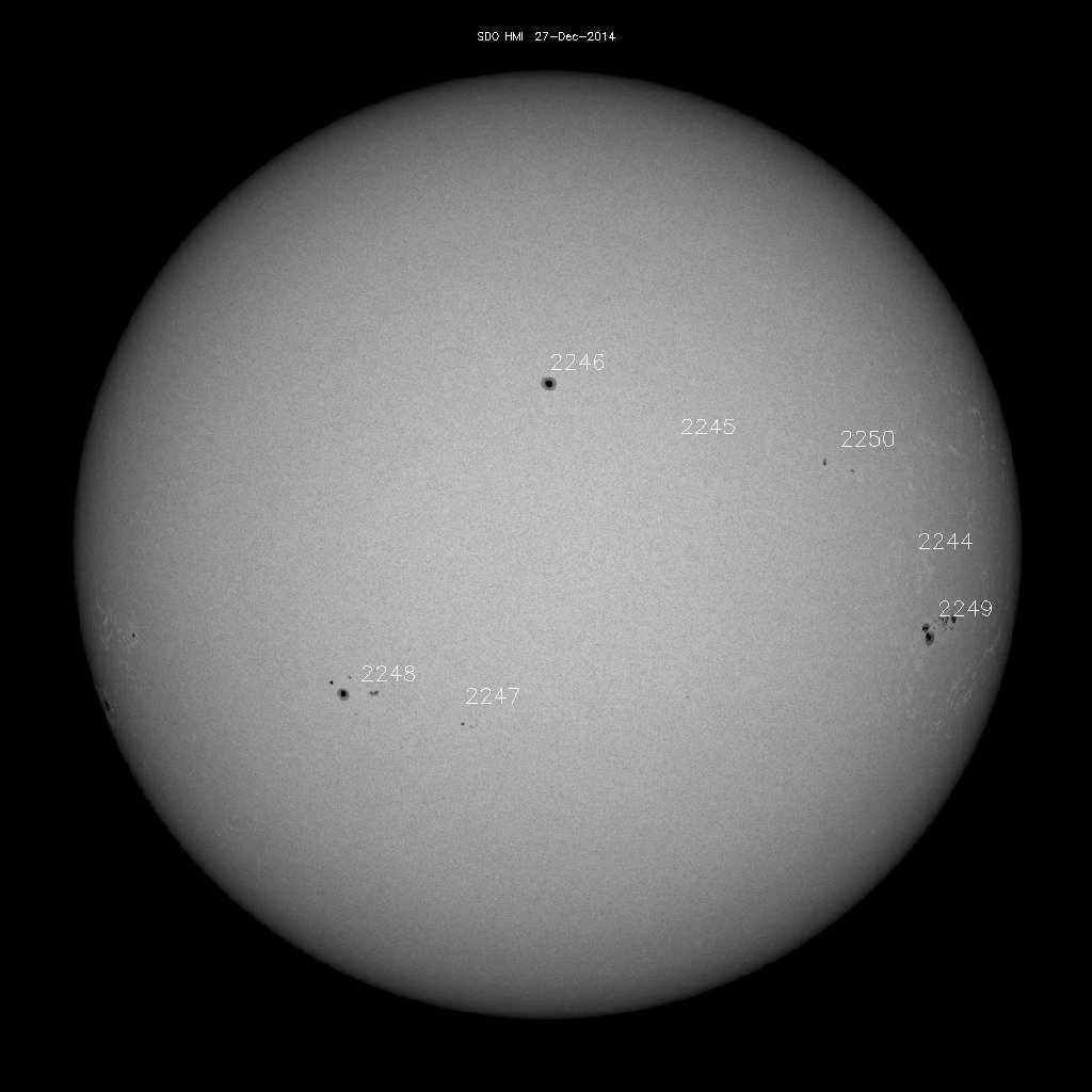 Sunspot regions