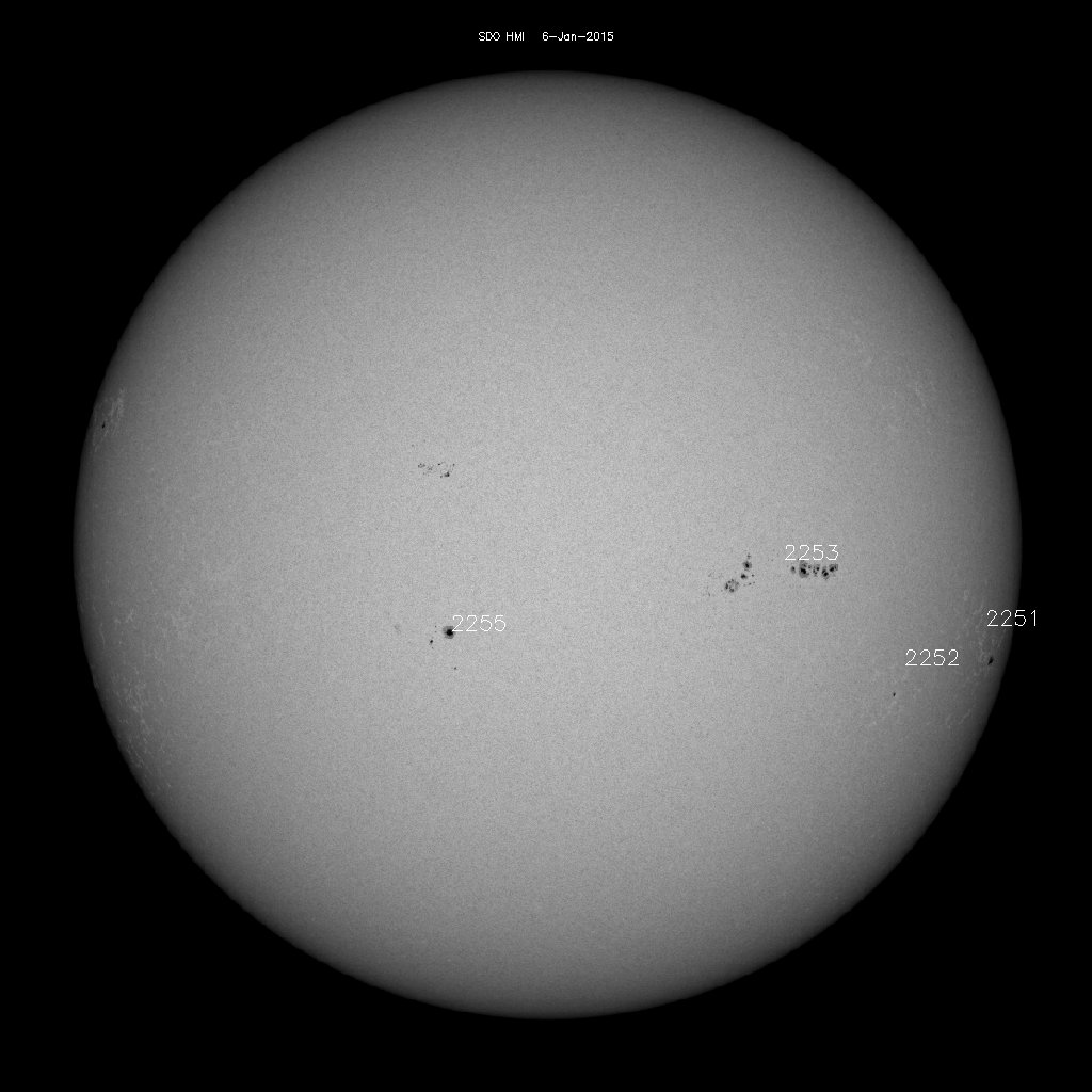 Sunspot regions