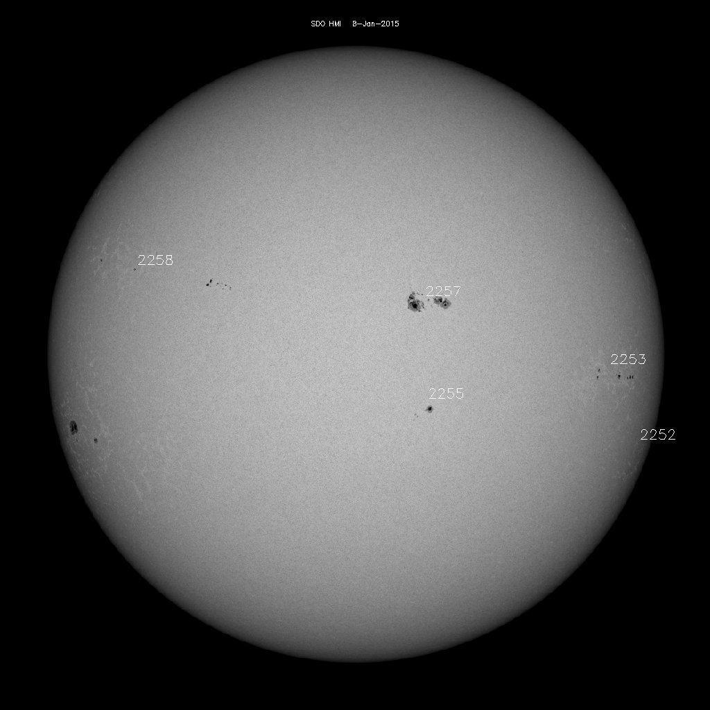 Sunspot regions