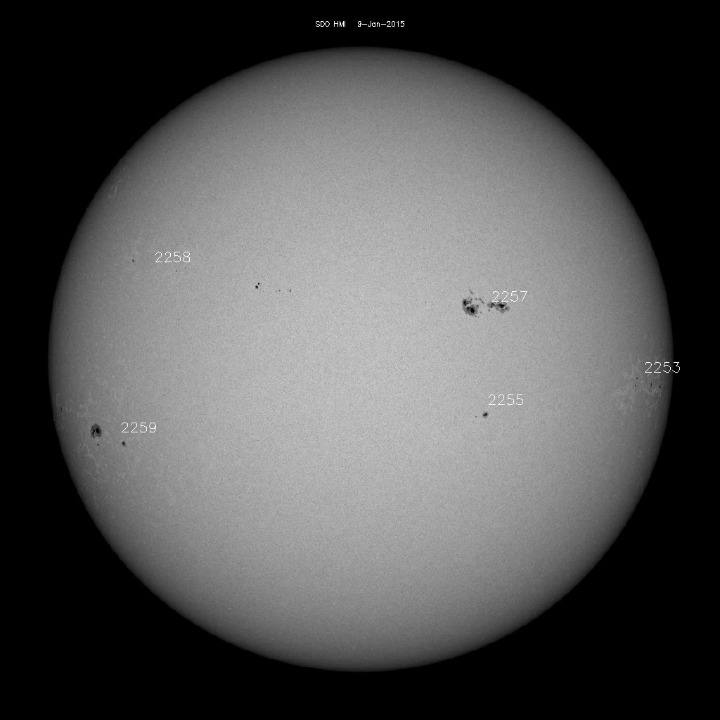 Sunspot regions