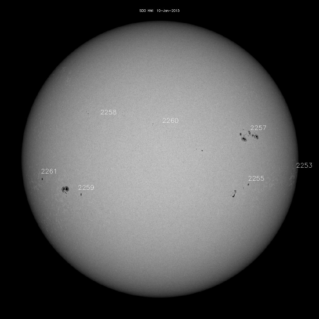 Sunspot regions