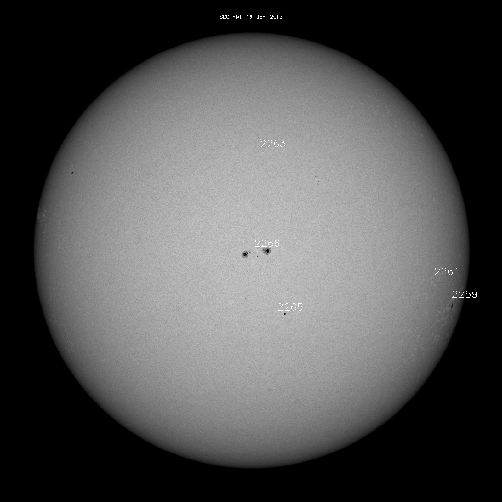 Sunspot regions