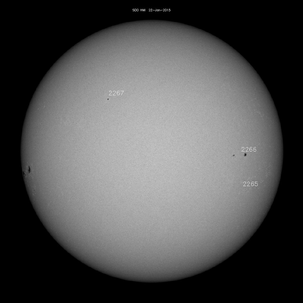 Sunspot regions