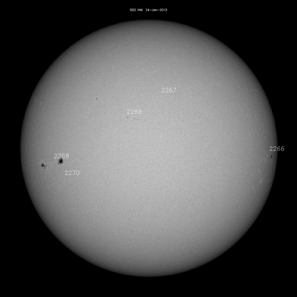 Sunspot regions