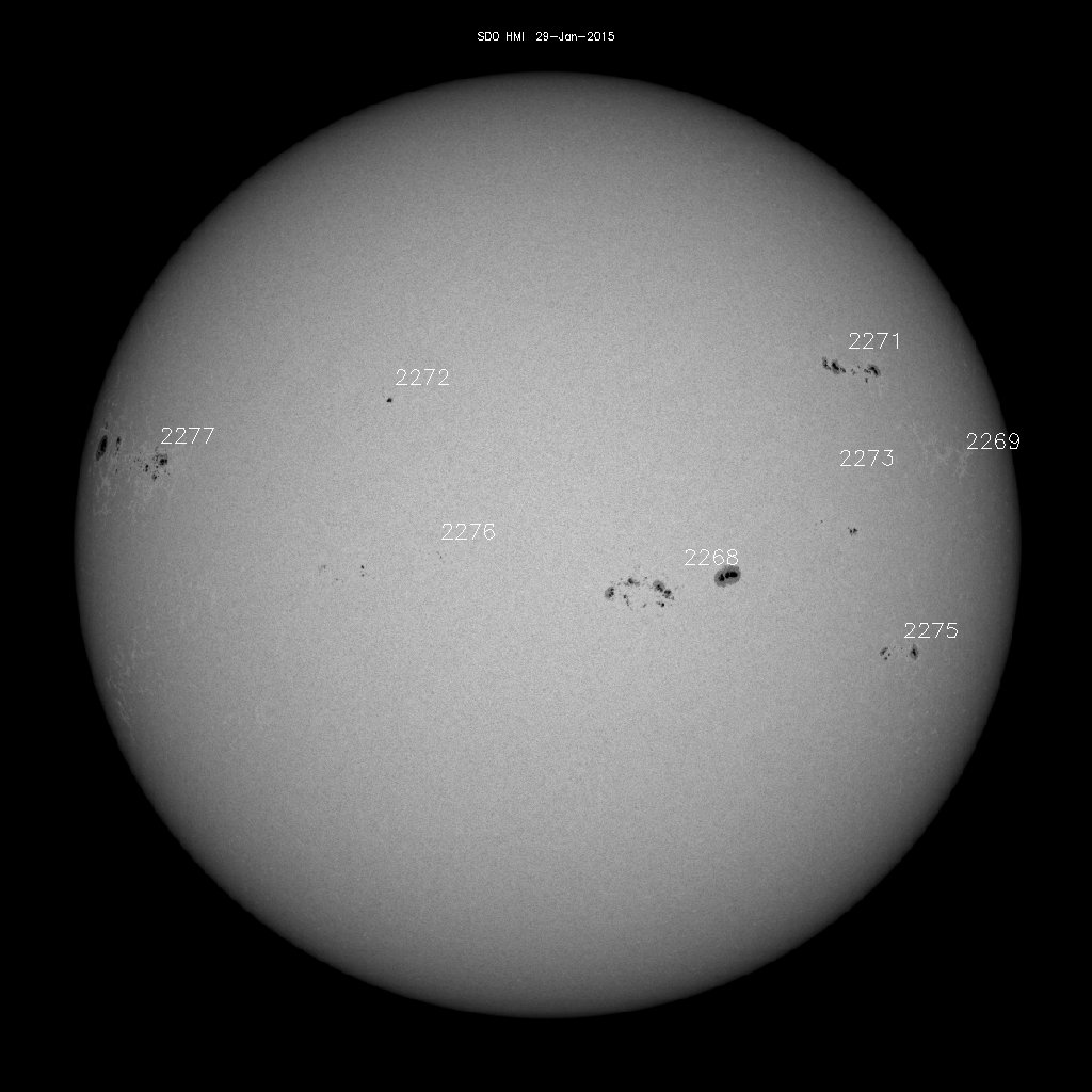 Sunspot regions