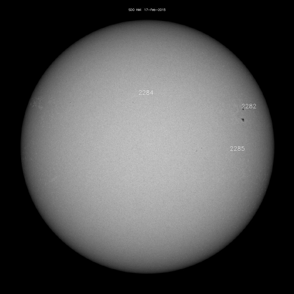 Sunspot regions