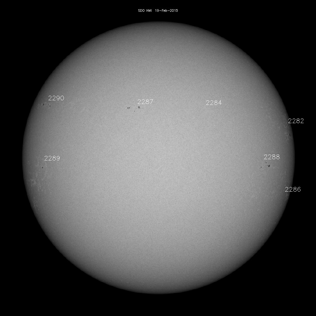 Sunspot regions