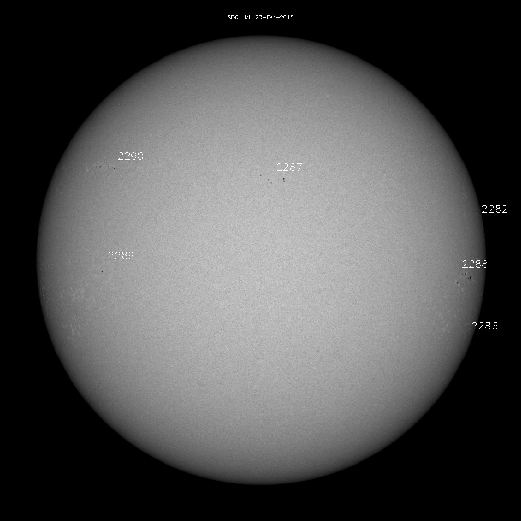 Sunspot regions