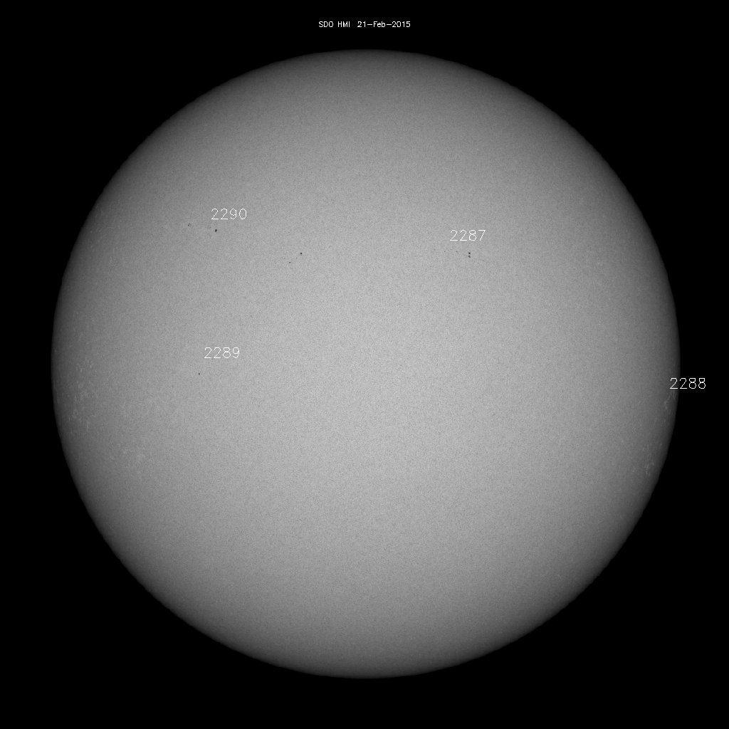 Sunspot regions