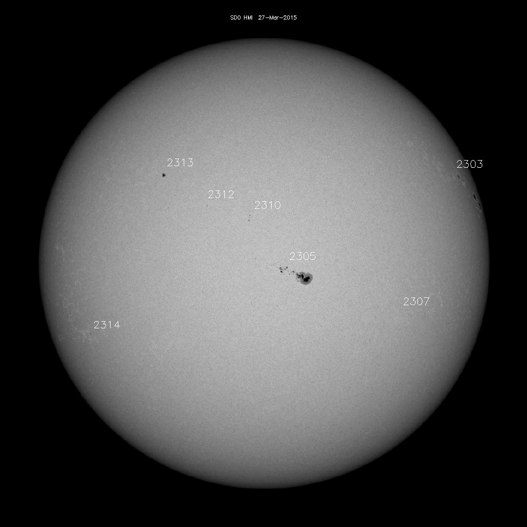 Sunspot regions