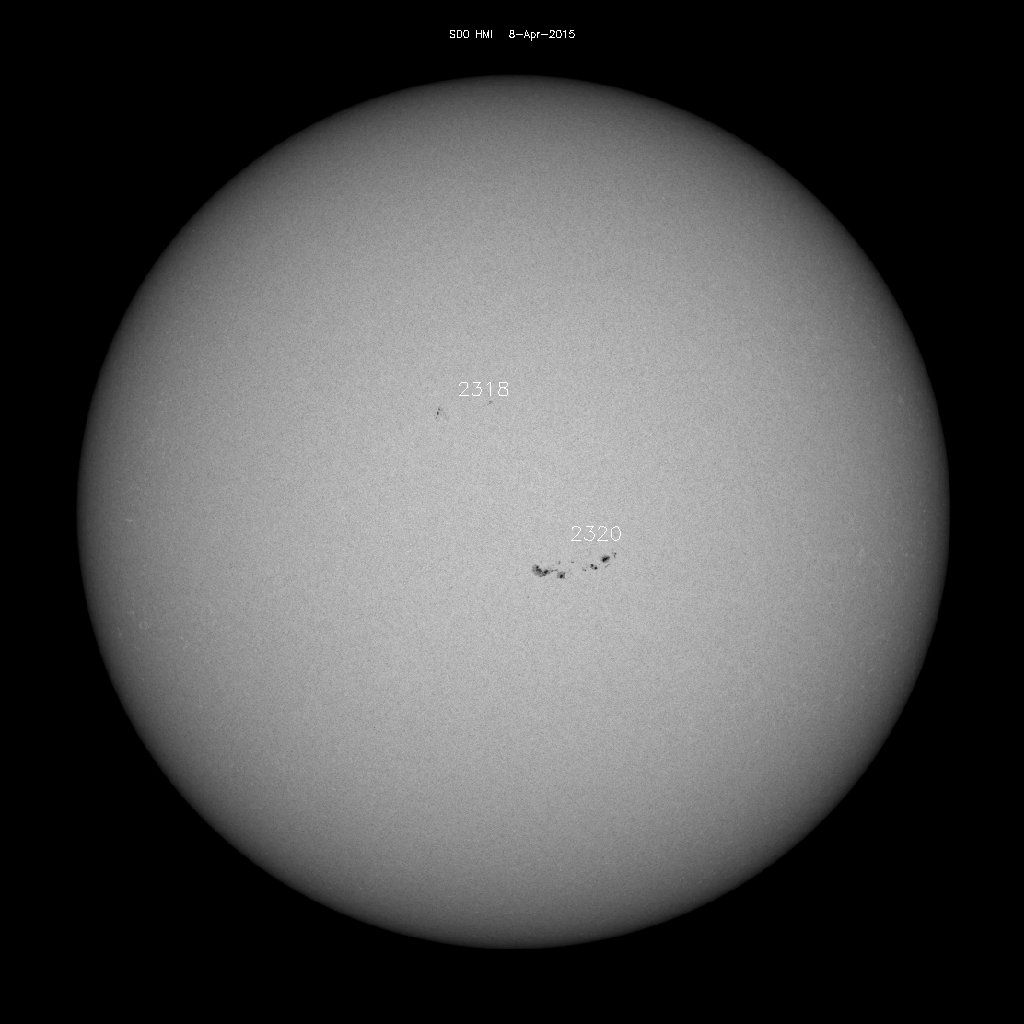 Sunspot regions